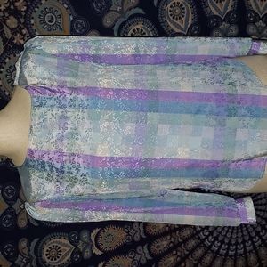 80's blouse with tags, size 12 kaki Roberts
